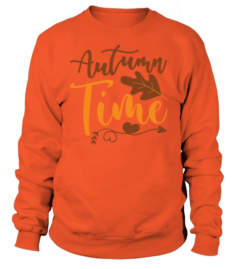 Autumn time with heart decoration and Acorn leaf Women's Sweatshirt