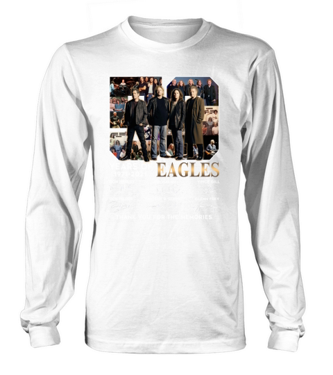 50 years of 1971 2021 Eagles signatures thank you for the memories Long sleeved Unisex