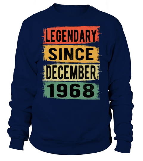 Birthday Retro Legendary December 1968 Women's Sweatshirt