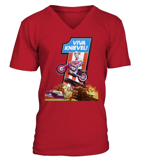 Viva Knievel V-Neck T-shirt