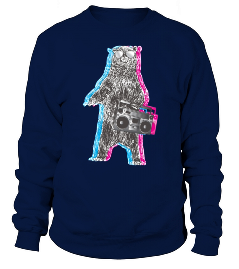 Ghetto Bear grizzly music musical hip-hop Women's Sweatshirt