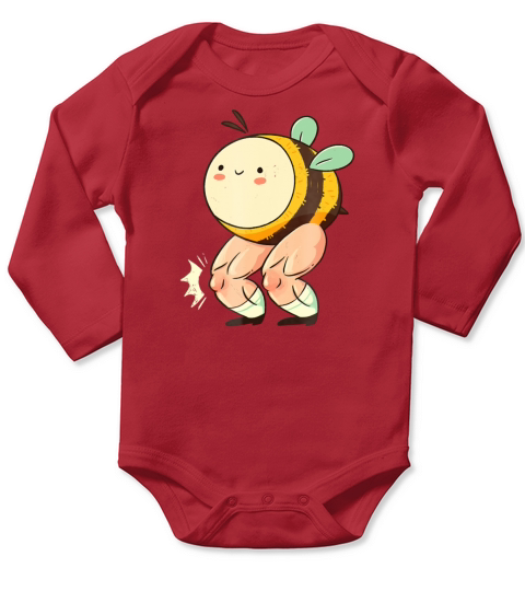 Woot The Bee s Knees Long Sleeve Baby One-Piece