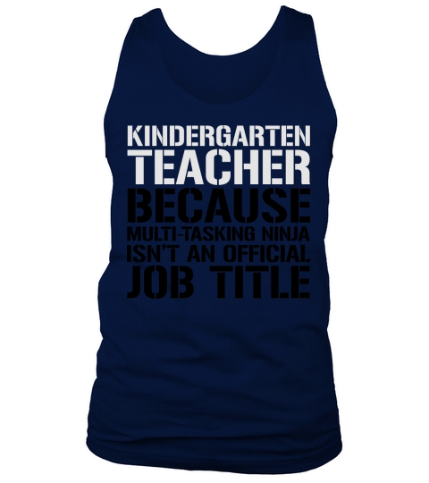 Kindergarten Ninja Teacher Funny Teachers T-Shirts Men's Tank Top