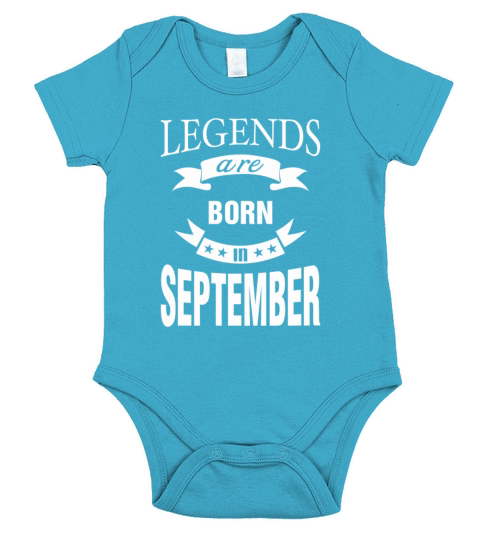 Legends are born in September Short Sleeve Baby One-Piece