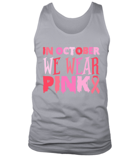 Breast Cancer Halloween October Pink Men's Tank Top