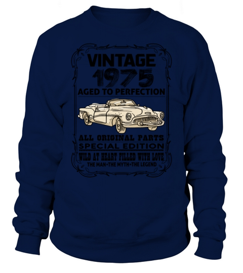 VINTAGE 1975-AGED TO PERFECTION Men's Sweatshirt