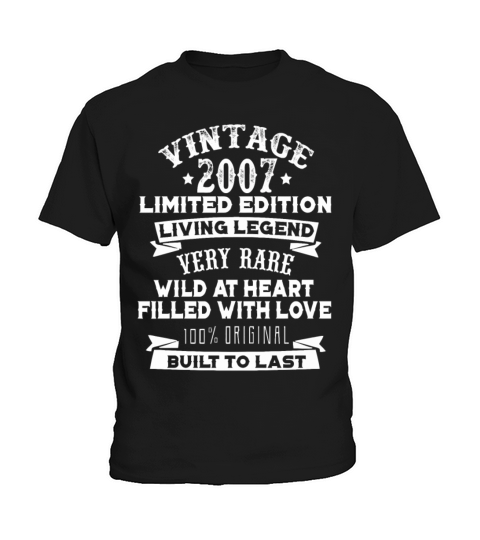 Vintaged 2007 Living Legend Built To Last Kids T-Shirt