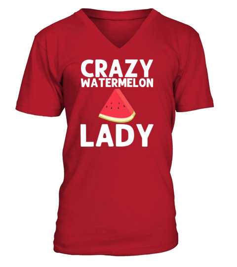 Cool Watermelon Gift For Women Mom Red Melon Men's V-Neck T-shirt