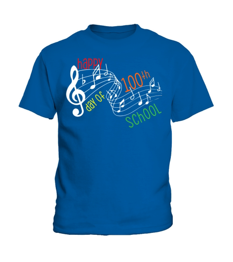 100th Day Of School Music Teacher 100 Days Musicia Kids T-Shirt
