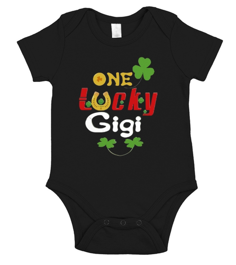 One Lucky Gigi For Happy Saint Patrick Short Sleeve Baby One-Piece