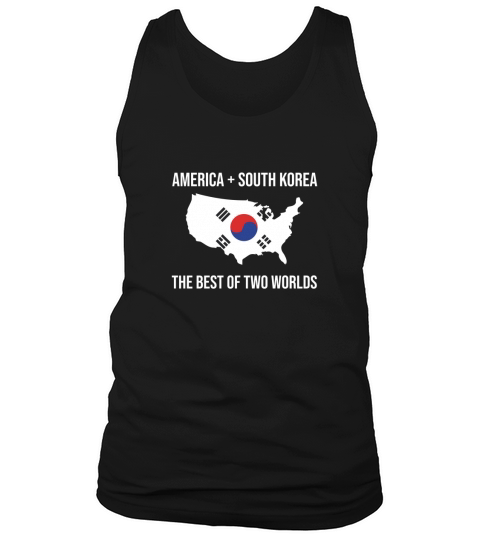 America  South Korea for proud Korean Americans Tank Top Unisex