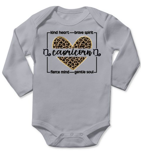 Capricorn Zodiac Sign Birthday Gifts Horoscope Long Sleeve Baby One-Piece