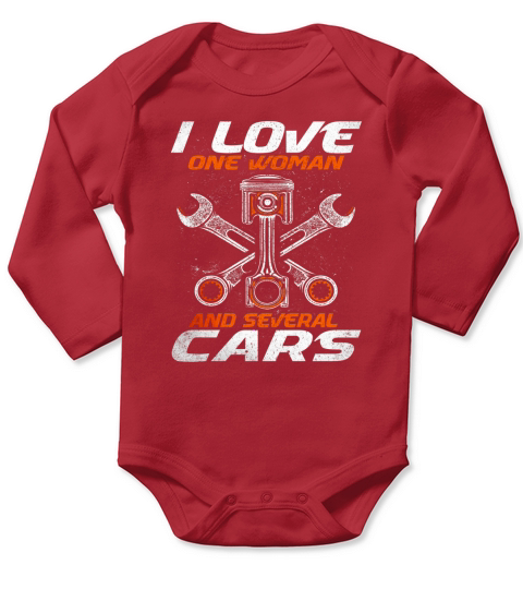 Mechanic I Love One Woman  And Several Cars Long Sleeve Baby One-Piece