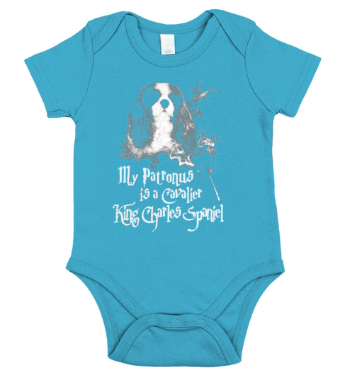 My patronus is a cavalier king charles spaniel Short Sleeve Baby One-Piece