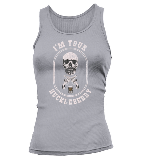 Im Your Huckleberry Doc Holiday Skull and Guns Women's Tank Top