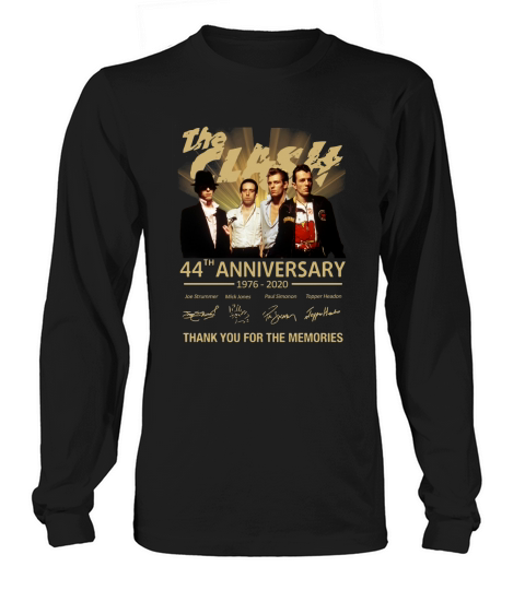The clash 44th anniversary 1976 2020 thank you for the memories signatures Long sleeved Unisex