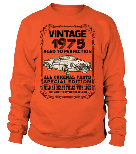 VINTAGE 1975-AGED TO PERFECTION Women's Sweatshirt