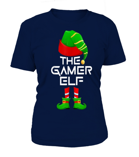 Gamer Elf Matching Family Group Christmas Party Women's T-Shirt