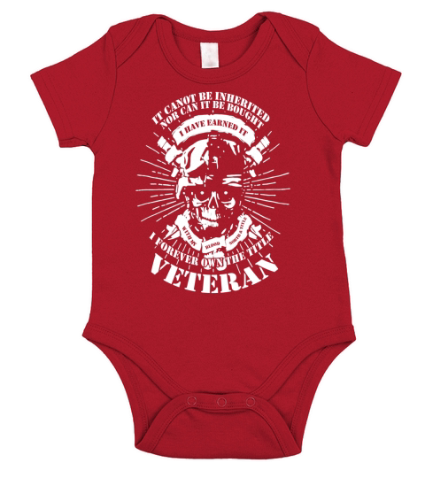 i forever own the title veteran Short Sleeve Baby One-Piece