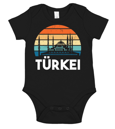 Turkey Gift Turk Vintage Short Sleeve Baby One-Piece