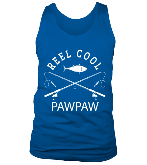 Reel Cool Pawpaw Grandpa Funny Fisher Fathers Day Men's Tank Top