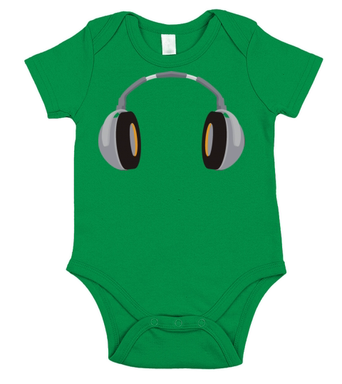 Wireless headphones Short Sleeve Baby One-Piece