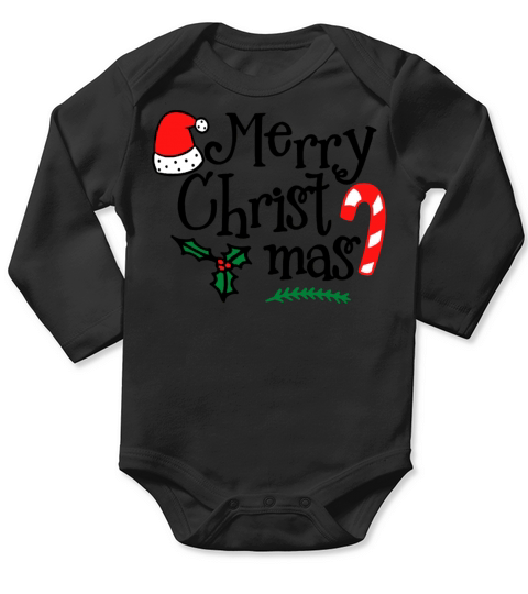 Funny Christmas Long Sleeve Baby One-Piece