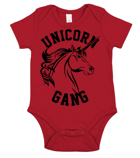 unicorn gang Short Sleeve Baby One-Piece