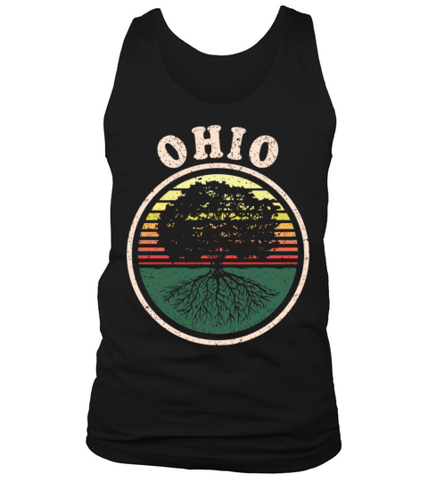 Ohio Vintage Sunset Roots Outdoors Souvenir Men's Tank Top