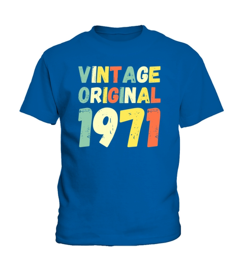 Vintage Original 1971 Retro Style Kids T-Shirt