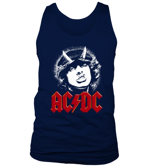 ACDC Fans Angus Young In Your Face Tank Top Unisex