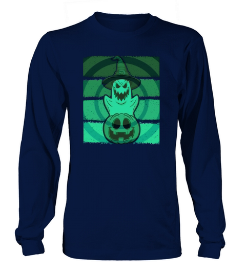 Halloween Ghost Pumpkin Funny horror Women's Long Sleeve
