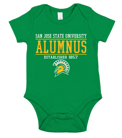 San Jose State university  Alumnus established  1857 Short Sleeve Baby One-Piece