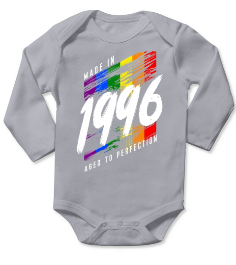 1996 Birthday LGBT Gay Pride Long Sleeve Baby One-Piece