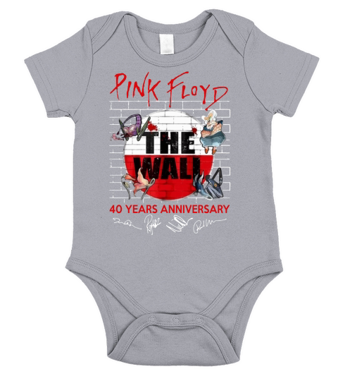 Pink Floyd The Wall 40 Years anniversary signatures shirt Short Sleeve Baby One-Piece
