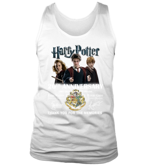 Officical Harry 20th anniversary 2001-2021 thank you for the memories signatures Tank Top Unisex