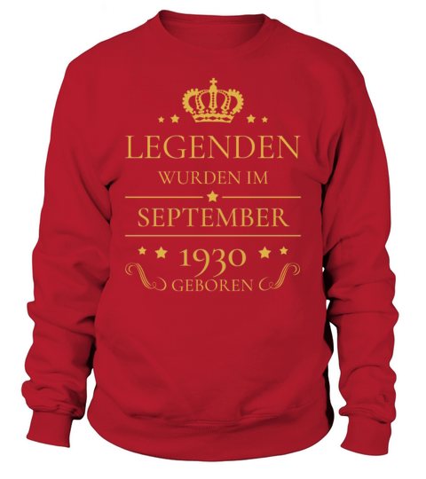 Geburtstag Jahrgang September 1930 Geschenk Men's Sweatshirt