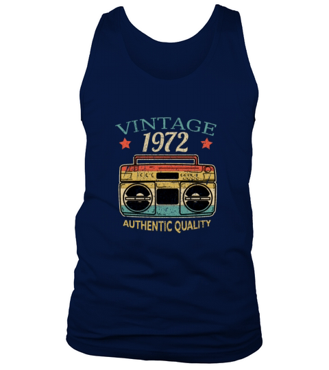 Vintage 1972 Radio Authentic Quality B-Day Gift Men's Tank Top