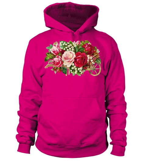 Vintage Rose Cart Women's Hoodie