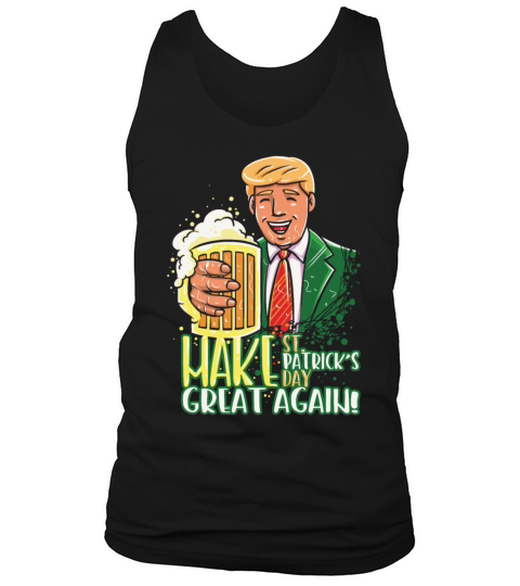 Funny St Patricks Day Leprechaun Party gift Paddy Men's Tank Top