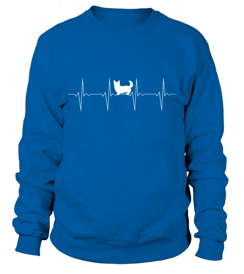EKG Heartbeat Corgi Men's Sweatshirt