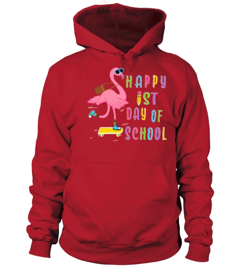 First day of School Flamingo Women's Hoodie