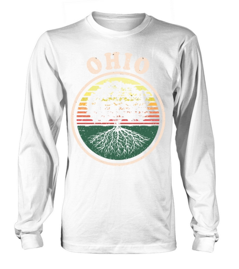 Ohio Vintage Sunset Roots Outdoors Souvenir Women's Long Sleeve