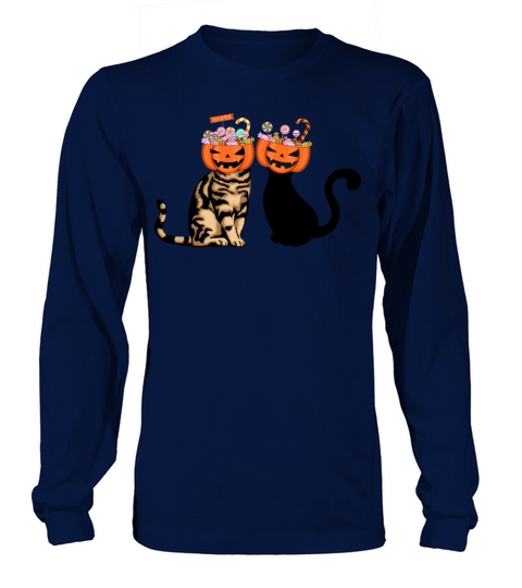 Halloween Cat With Jack-o-lantern - Meoween Women's Long Sleeve