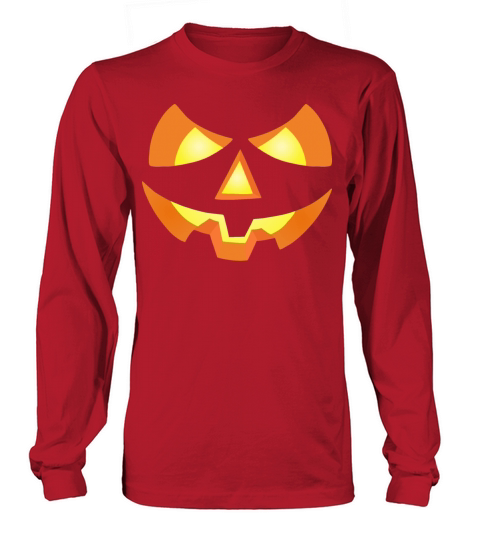 Scary Pumpkin Halloween Costume Women's Long Sleeve