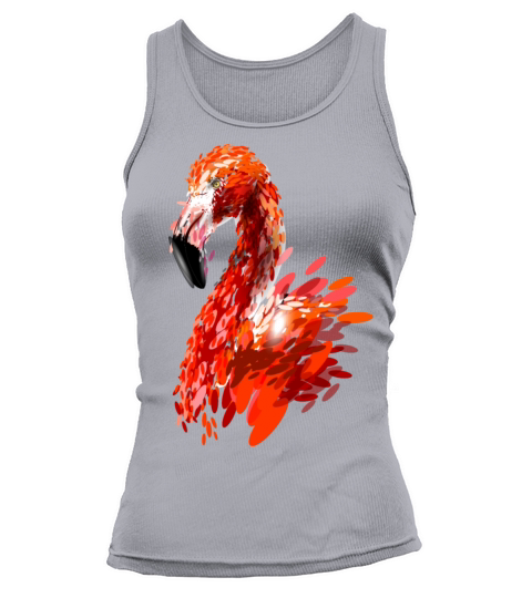 color illustration of a flamingo Women's Tank Top