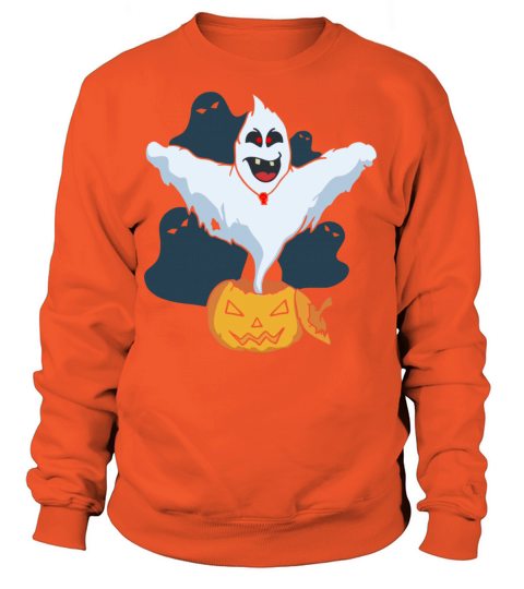 ghost and pumpkin Women's Sweatshirt