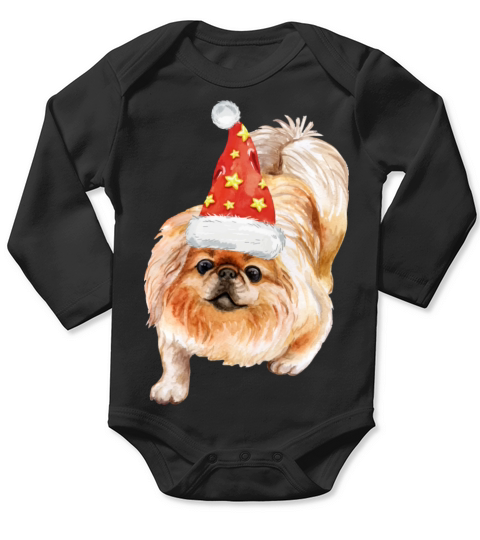 merry Christmas dog Long Sleeve Baby One-Piece