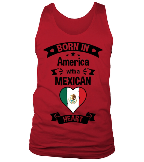 Born In America With A Mexican Heart Men's Tank Top