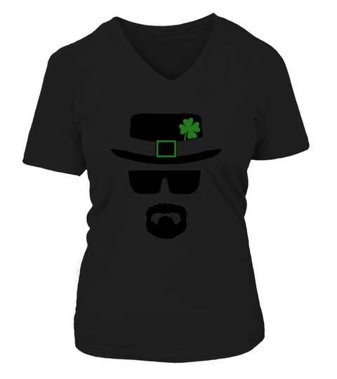 St Patricks Day Heisenberg Inspired Irish Men V-neck T-Shirt Woman